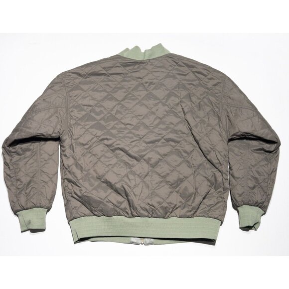 Nike Sportswear Reversible Bomber Jacket Women's Medium Quilted Green FN3168-386 - Picture 11 of 16
